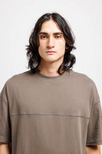 Cabin Smoke | On Model Front Person wearing a brown t-shirt against a plain background