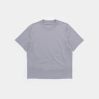 Chiseled Stone | Front A light gray short-sleeve crewneck t-shirt laid flat against a light gray background.