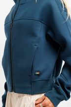 Stillwater Blue | On Model Front Detail