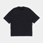 Ink Black | Front A black short-sleeve crewneck t-shirt with a small dark gray 79 logo on the left chest, displayed flat against a light gray background.