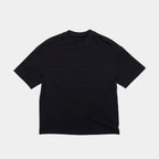 Ink Black | Front Black t-shirt on a light gray background
